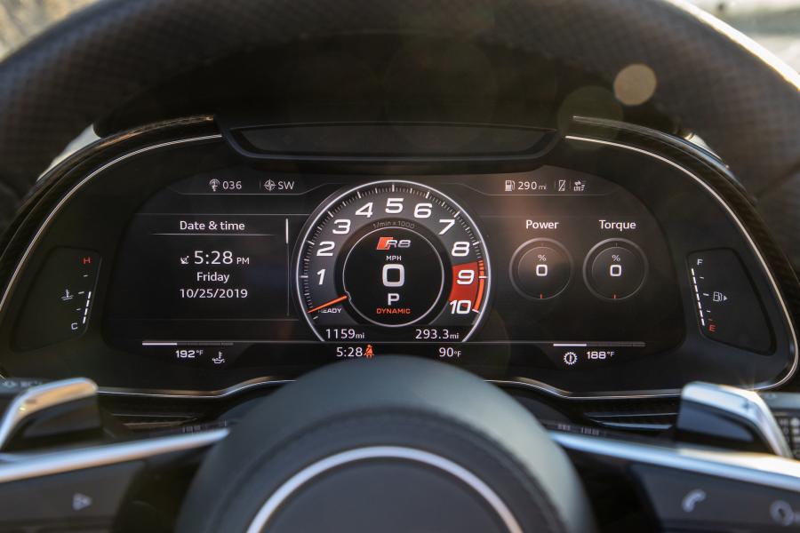 Панель приборов Audi R8 V10 Performance Spyder 2019 года  (NA) (фото 39 из 46)
